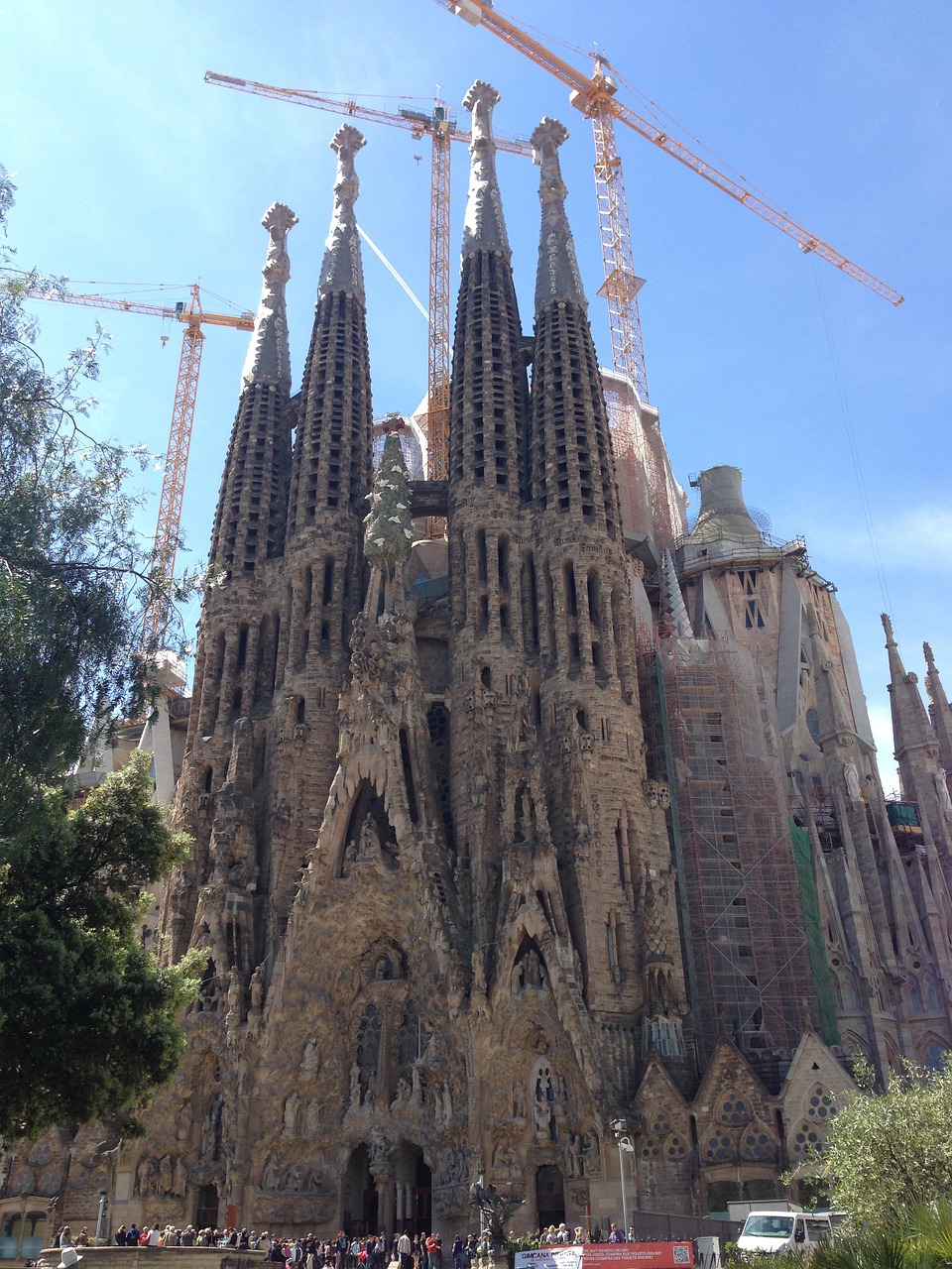 La Sagrada Familia, Gaudí, Katedra, Kupolas, Bažnyčia, Barcelona, Katalonija, Architektūra, Ispanija, Stilius