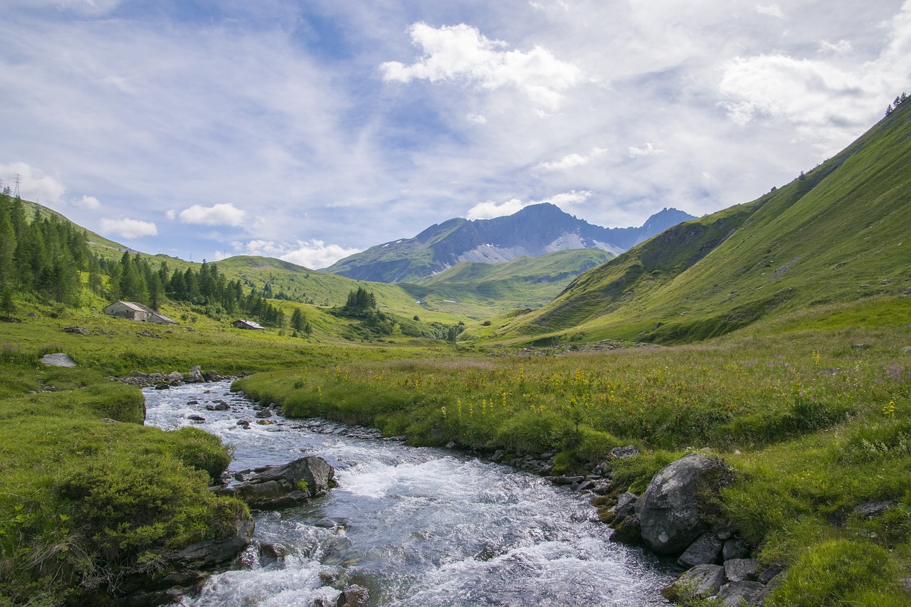 La Thuile, Aosta Slėnis, Alpės, Kraštovaizdis, Kalnas, Italy, Gamta, Aosta, Atostogos, Slėnis