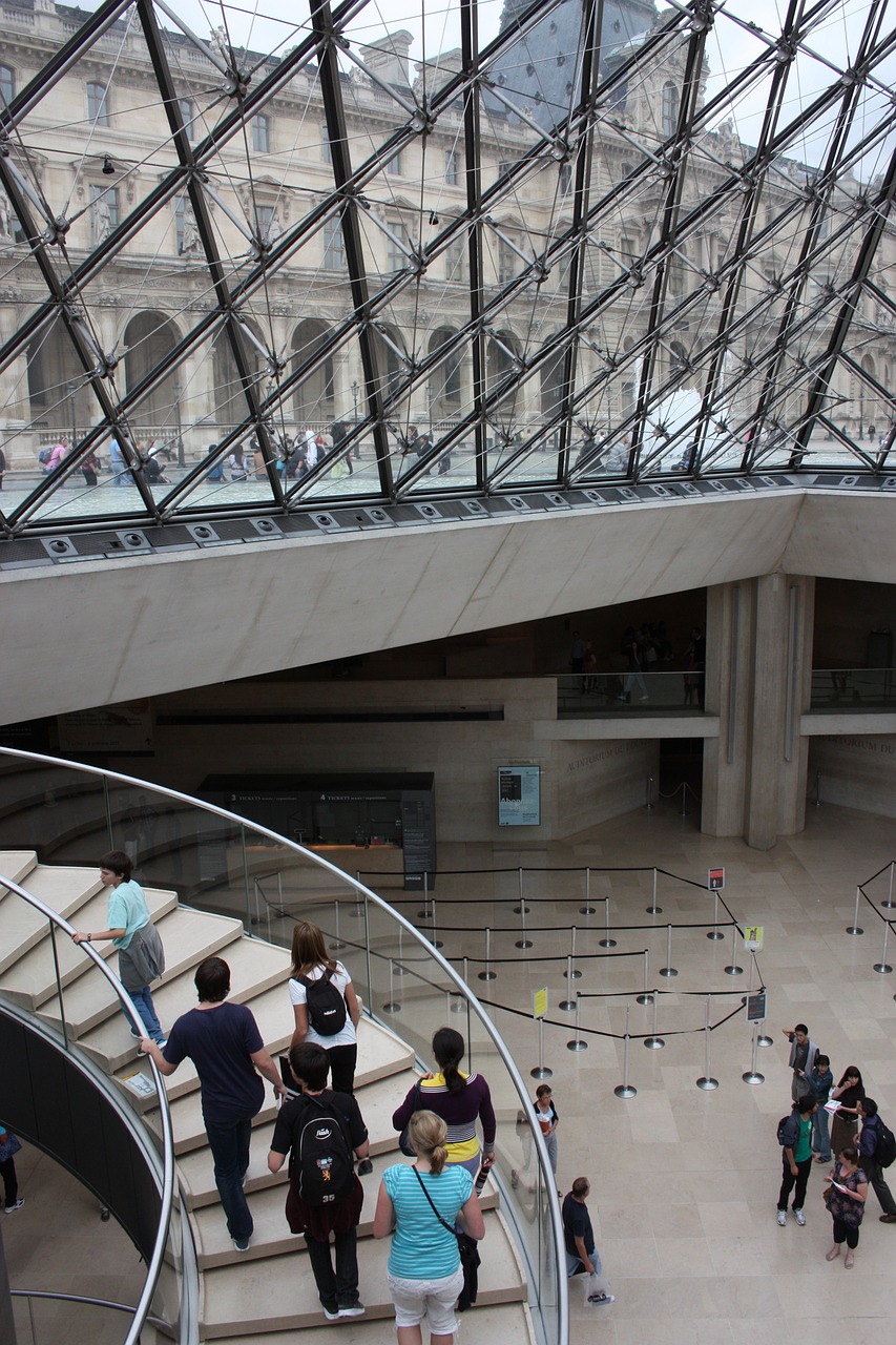 Kopėčios, Muziejus, Paris, Lova, Geometrija, Architektūra, Moderni Architektūra, Nemokamos Nuotraukos,  Nemokama Licenzija