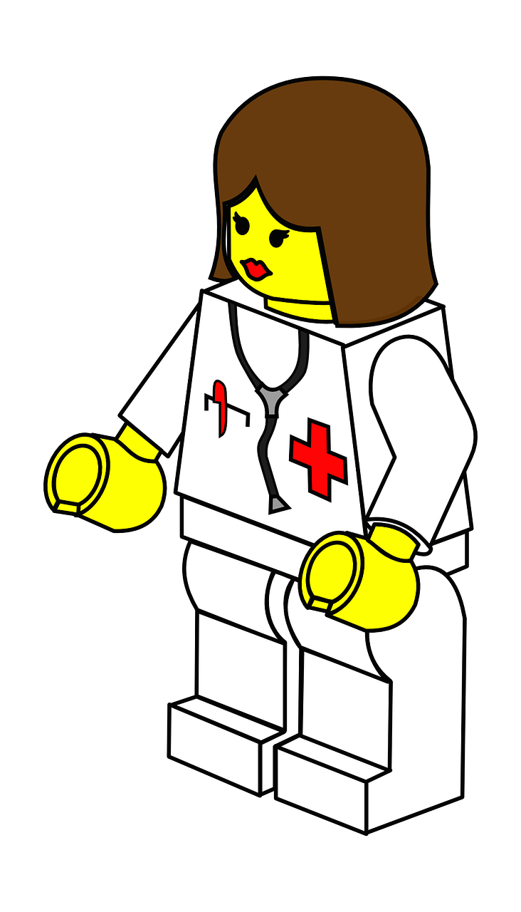 Lady, Gydytojas, Moteris, Moteris, Lego, Žaislas, Nemokama Vektorinė Grafika, Nemokamos Nuotraukos,  Nemokama Licenzija