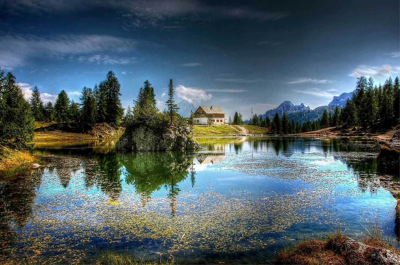 Lago Federa, Dolomitai, Gamta, Ežeras, Alpių, Kalnai, Belluno, Kraštovaizdis, Bergsee, Alm