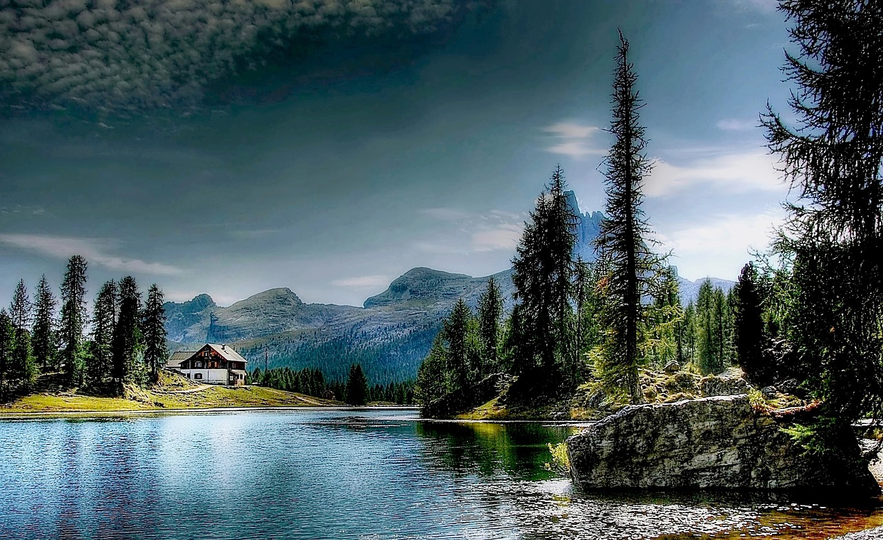 Lago Federa, Dolomitai, Gamta, Ežeras, Alpių, Kalnai, Belluno, Kraštovaizdis, Bergsee, Alm