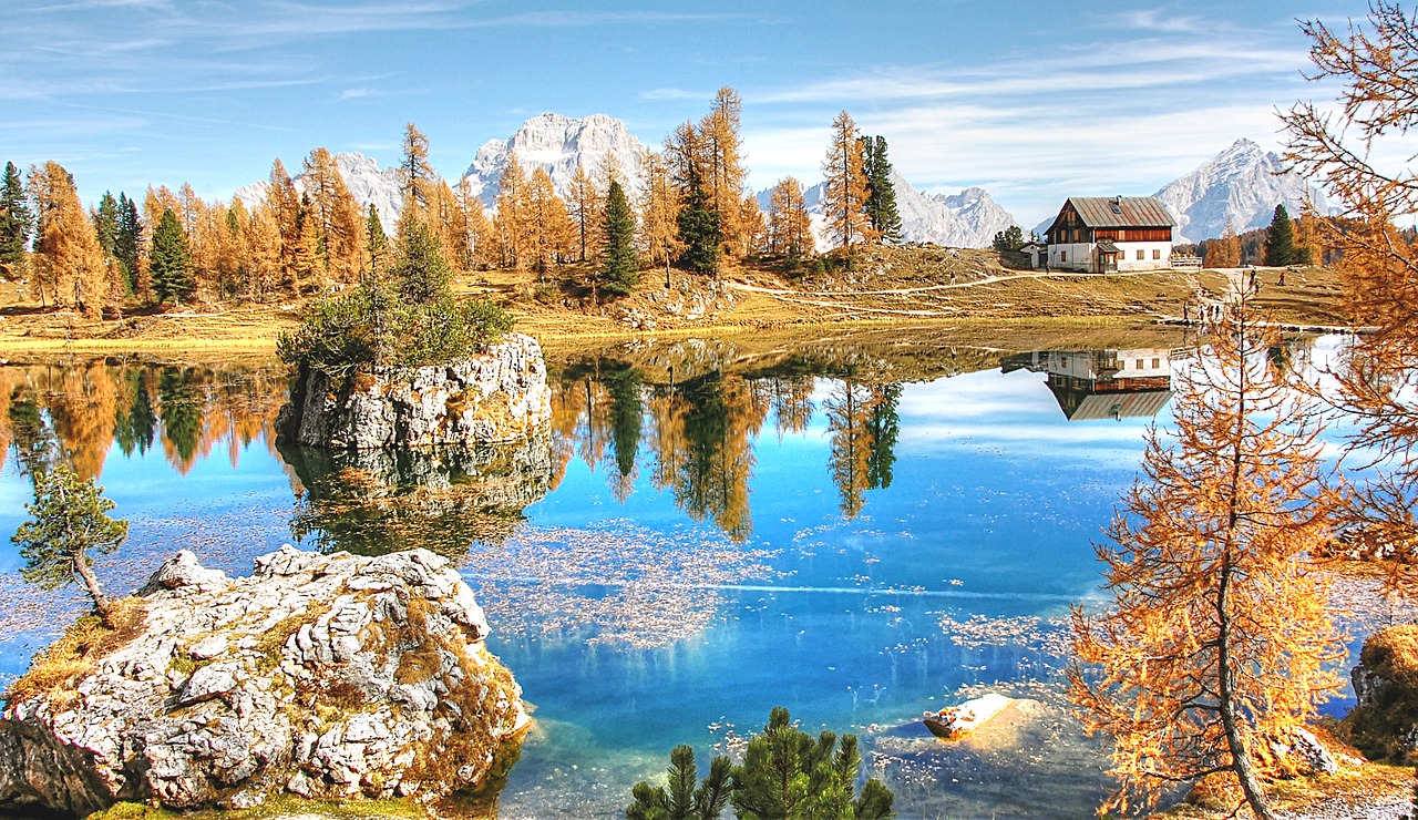 Lago Federa,  Dolomitai,  Kraštovaizdis,  Alpine,  Pobūdį,  Ežeras,  Italija,  Kalnai,  Alpių Panorama,  Belluno