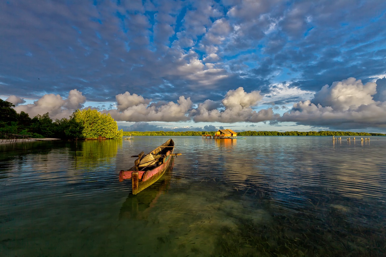 Lagūnas, Valtis, Rytas, Vandens Valykla, Atolas, Widi Salos, Halmahera, Indonezija, Nemokamos Nuotraukos,  Nemokama Licenzija