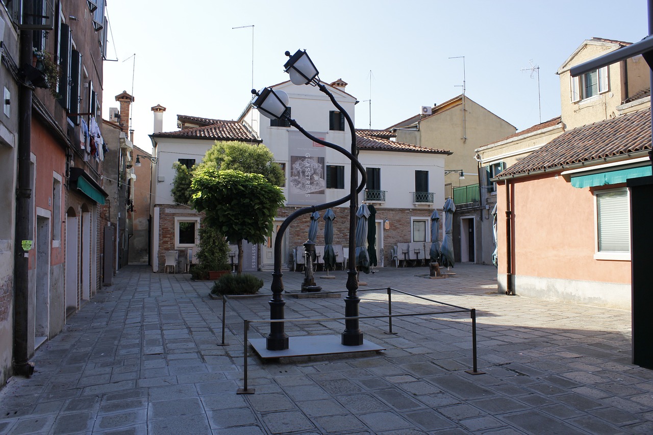 Lagūnos Venecija, Burano Sala, Žibintas, Nemokamos Nuotraukos,  Nemokama Licenzija