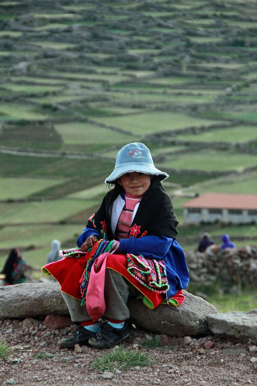 Titicaca, Peru, Andes, Sala, Uros, Plaukiojantieji, Puno, Mergaitė, Vietiniai, Nemokamos Nuotraukos
