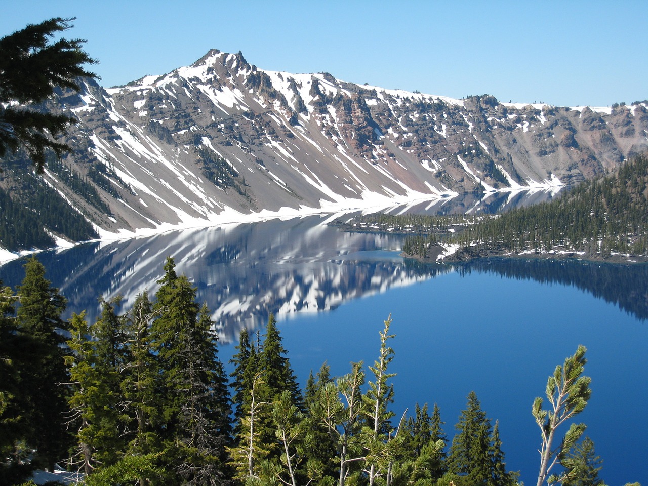 Ežeras, Kalnas, Oregonas, Nemokamos Nuotraukos,  Nemokama Licenzija