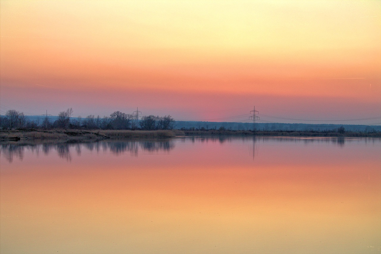 Ežeras, Saulėlydis, Gamta, Abendstimmung, Kraštovaizdis, Veidrodis, Vakaras, Nemokamos Nuotraukos,  Nemokama Licenzija