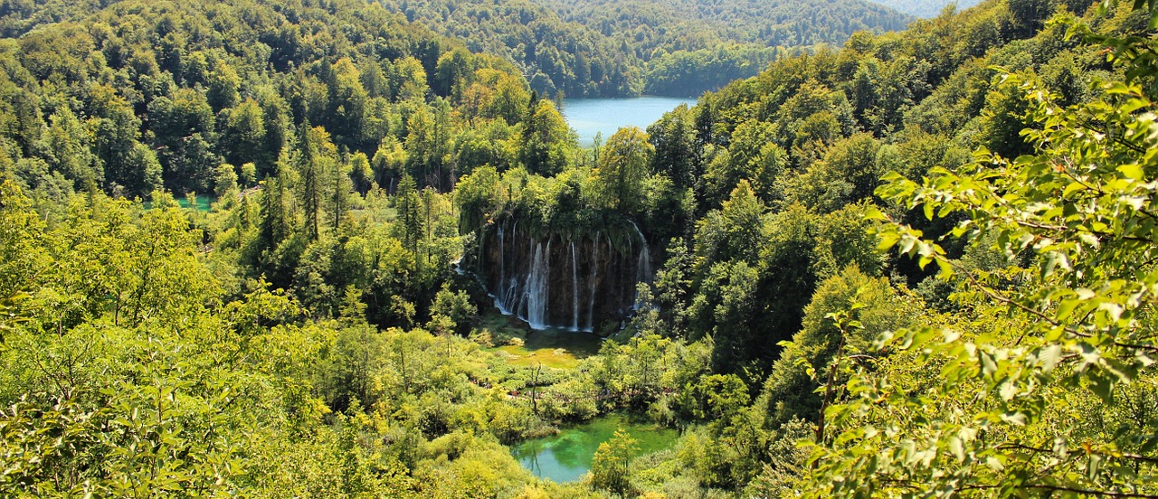 Ežeras, Rojus, Kroatija, Plitvice, Vanduo, Kraštovaizdis, Mėlynas, Gamta, Dangus, Vasara