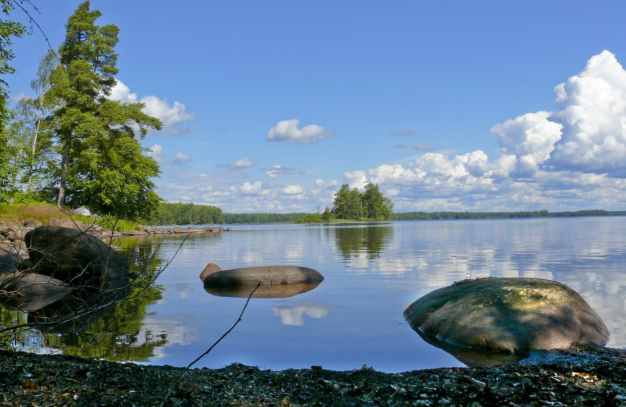 Ežeras, Švedija, Apmąstymai, Nemokamos Nuotraukos,  Nemokama Licenzija