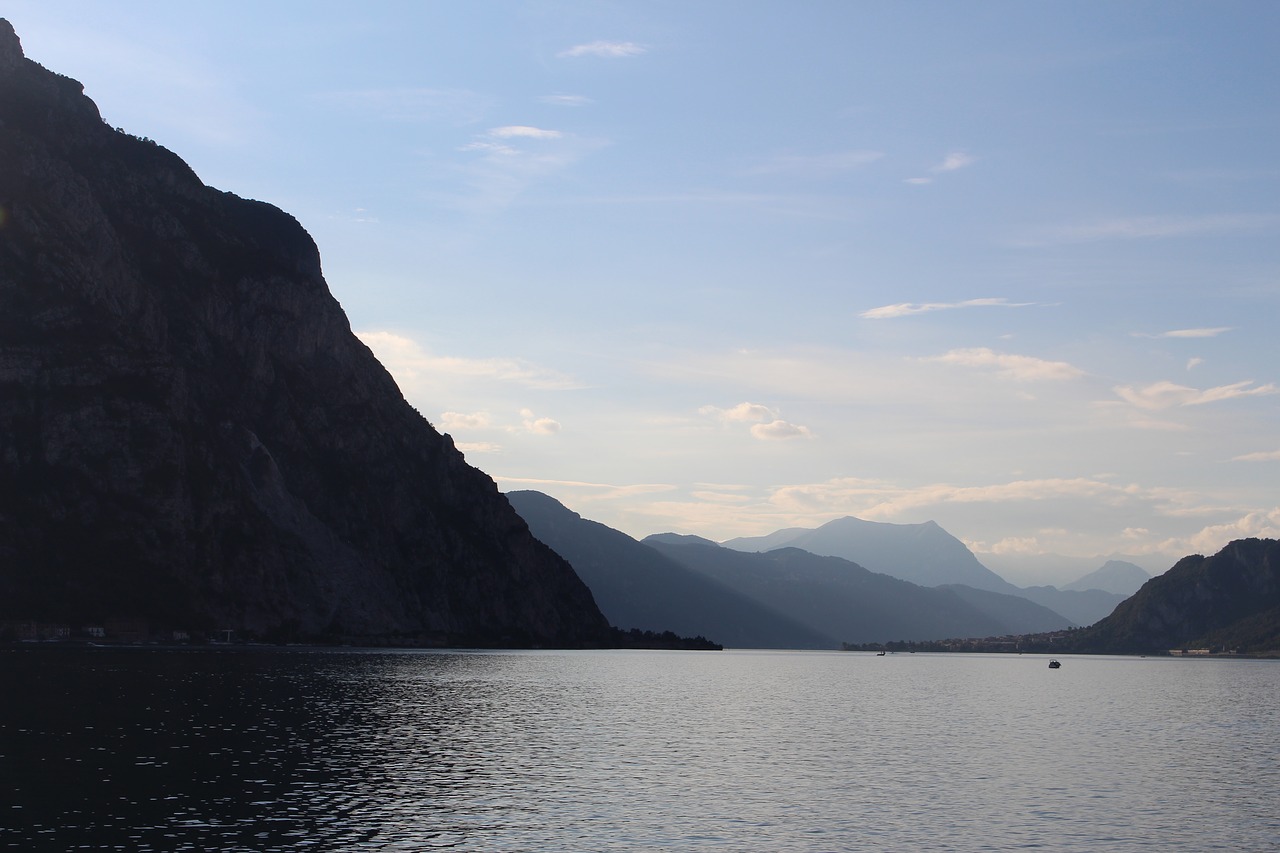 Ežeras, Ežero Como, Kraštovaizdis, Italy, Bellagio, Vanduo, Jūra, Kalnas, Pusė, Apmąstymai