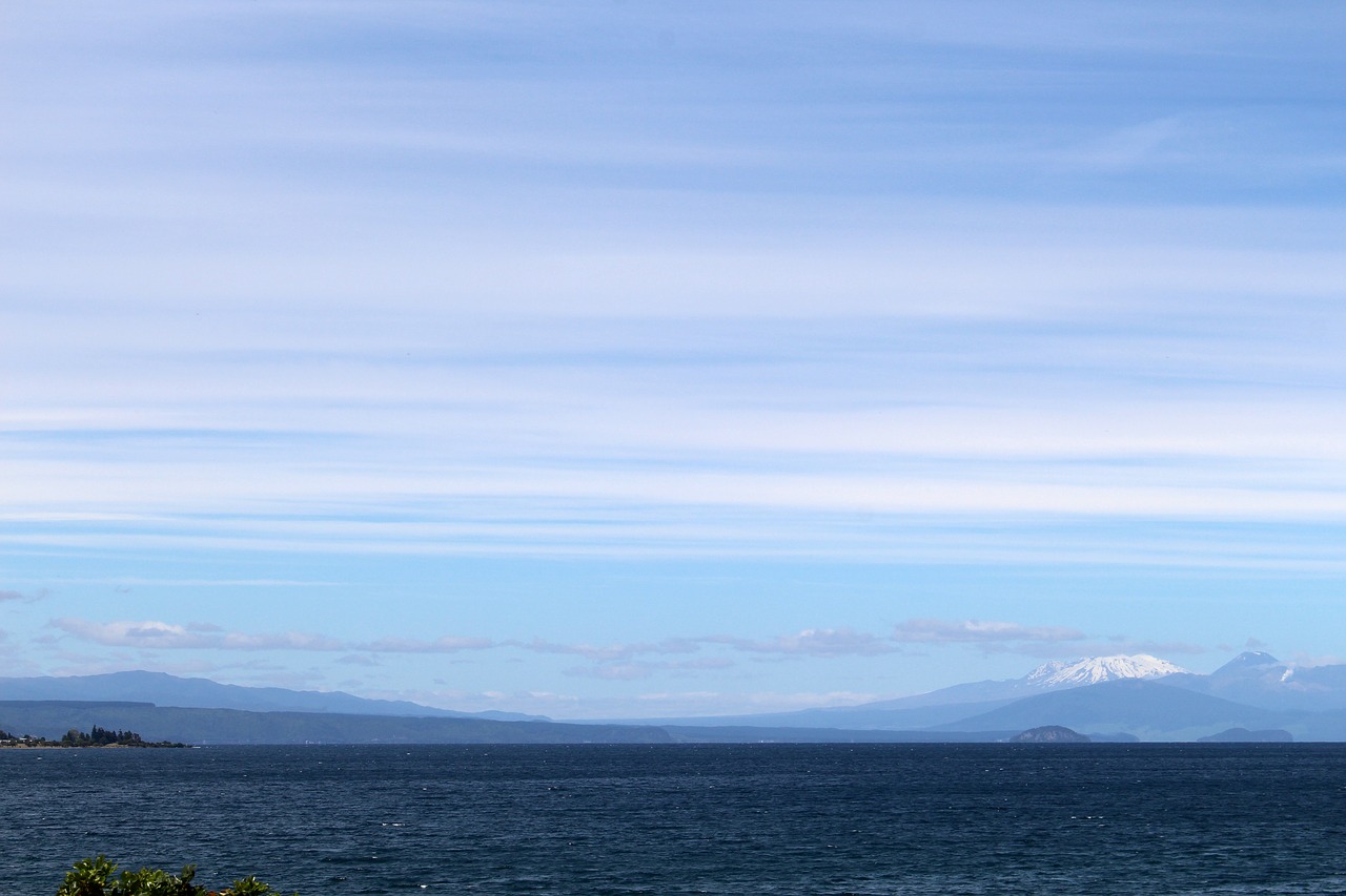 Ežeras, Taupo, Naujoji Zelandija, Gamta, Vanduo, Vasara, Kuprinė, Kelionė, Kraštovaizdis, Šiaurinė Sala