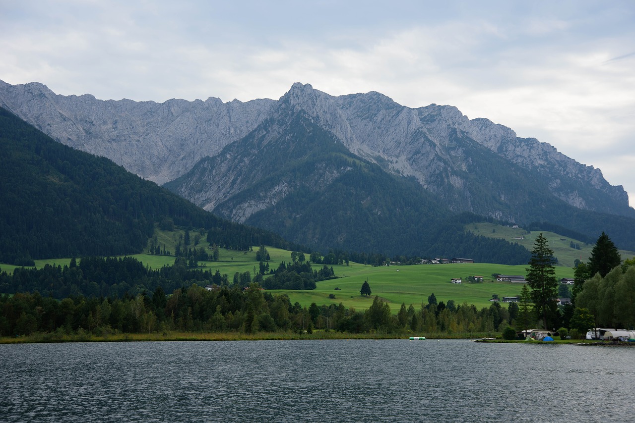 Ežeras, Kalnai, Kraštovaizdis, Miškas, Austria, Gamta, Tyrol, Walchsee, Nemokamos Nuotraukos,  Nemokama Licenzija