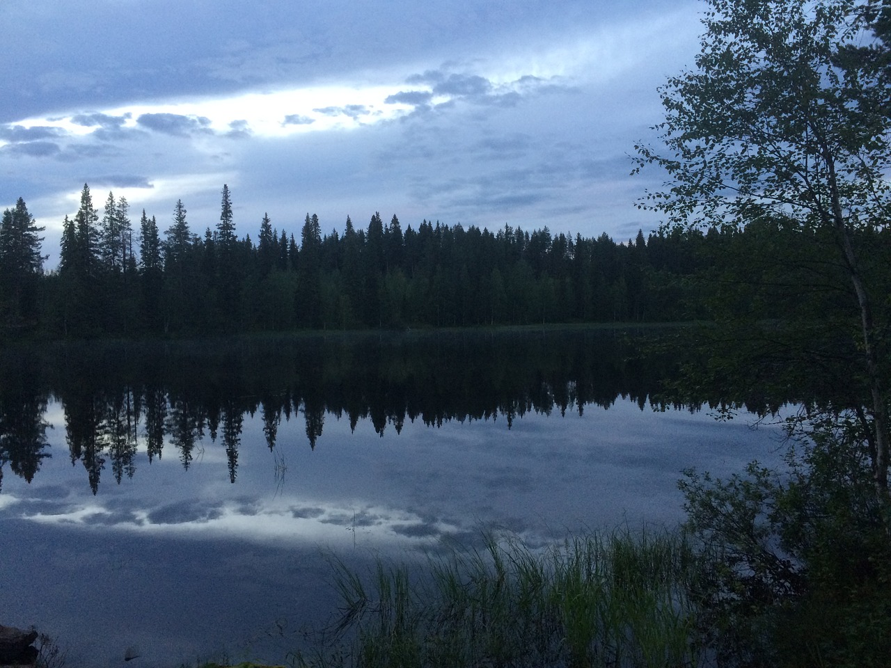 Ežeras, Kraštovaizdis, Suomių, Kainuu, Papludimys, Vasara, Gamta, Gamtos Nuotrauka, Dangus, Miškas Horizonte