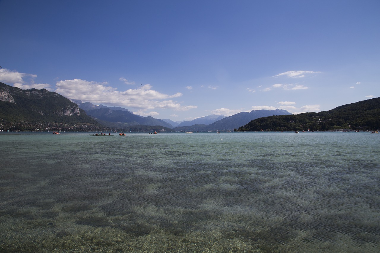 Ežeras, Annecy, Kalnai, Peizažas, France, Alpės, Kraštovaizdis, Gamta, Vanduo, Nemokamos Nuotraukos