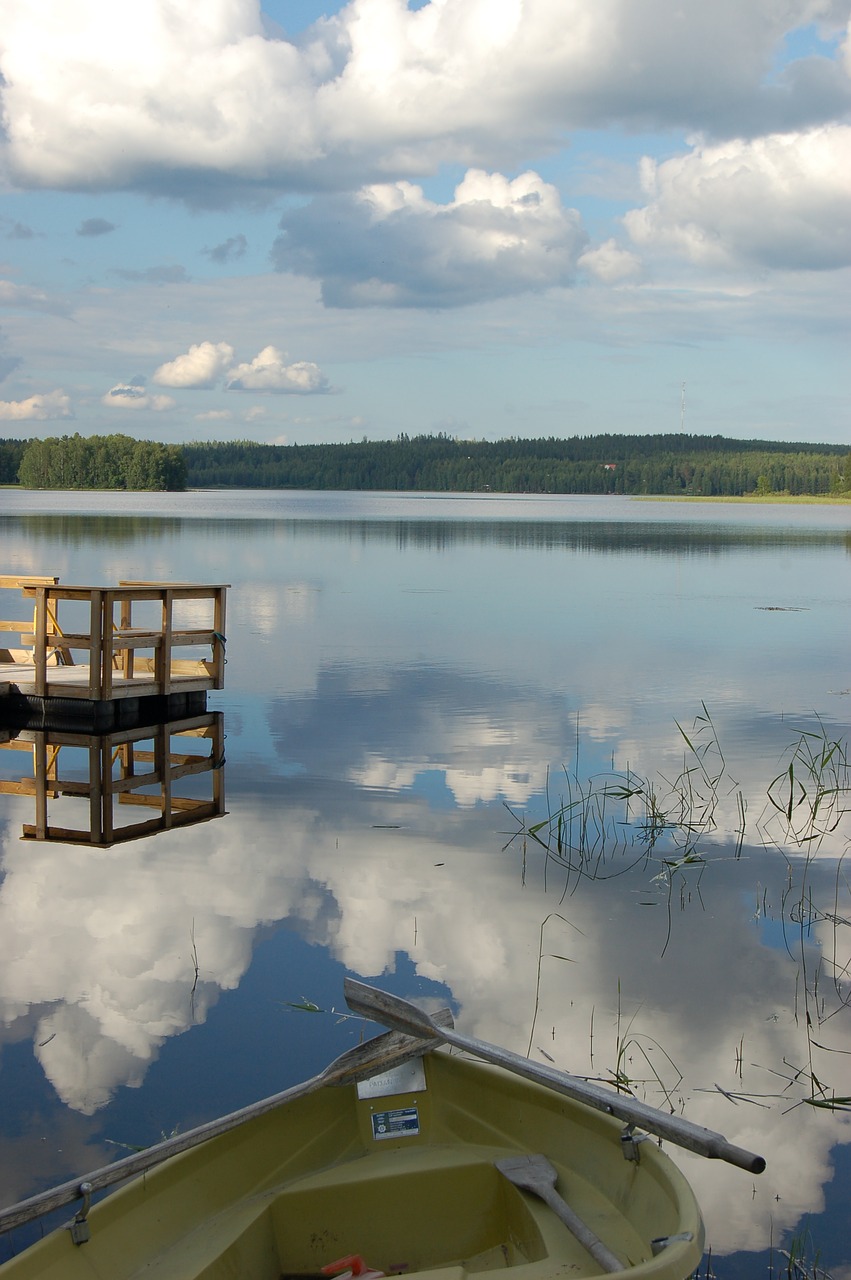 Ežeras, Ežeras Finlande, Kubo Debesys, Nemokamos Nuotraukos,  Nemokama Licenzija