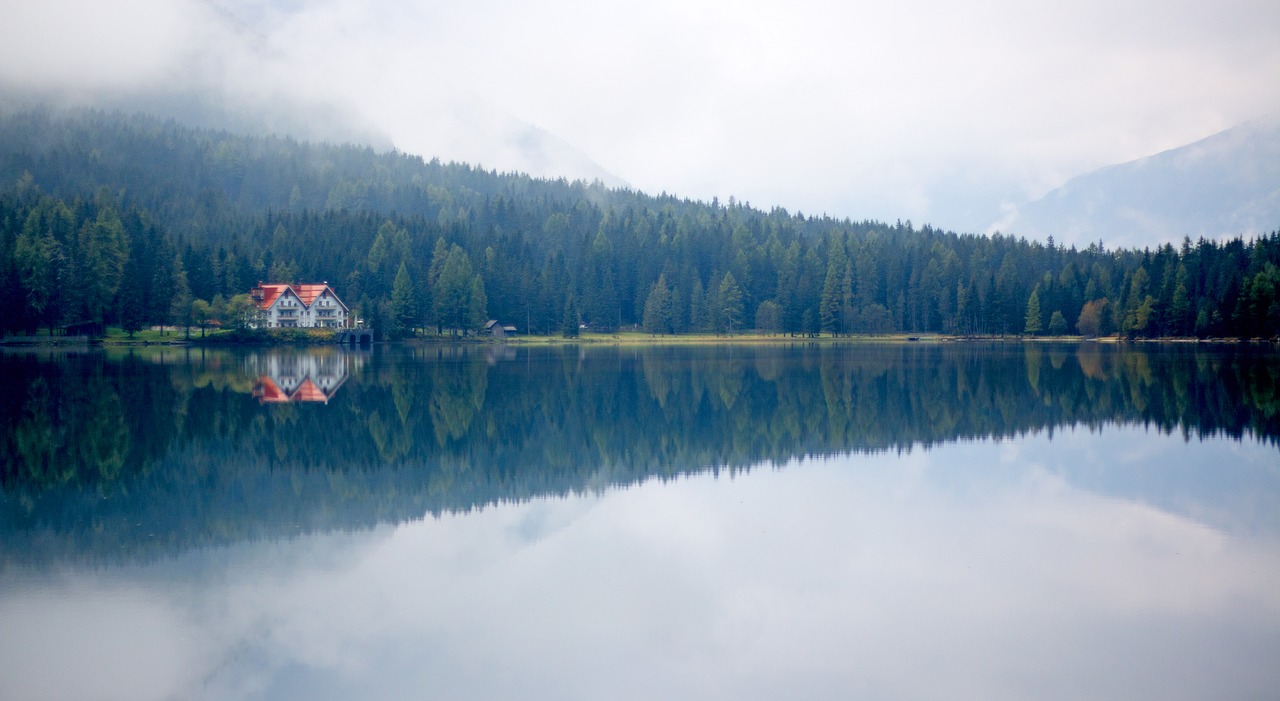 Ežeras, Antholz, Gamta, South Tyrol, Dolomitai, Alpių, Antholz Ežeras, Antholz-See, Kraštovaizdis, Tapetai