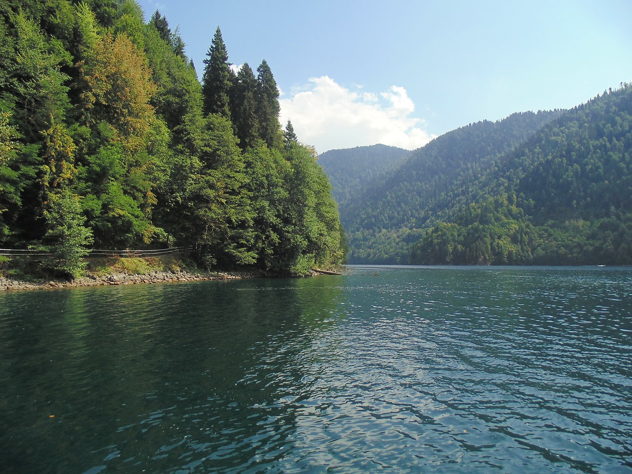 Ežeras, Ritsa, Abchazija, Kalnai, Miškas, Vanduo, Nemokamos Nuotraukos,  Nemokama Licenzija