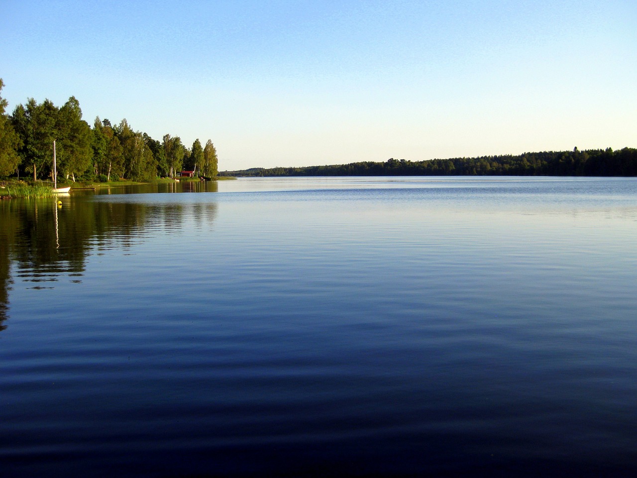 Ežeras, Tylus, Vienatvė, Aiškumas, Platus, Poilsis, Gamta, Švedija, Nemokamos Nuotraukos,  Nemokama Licenzija