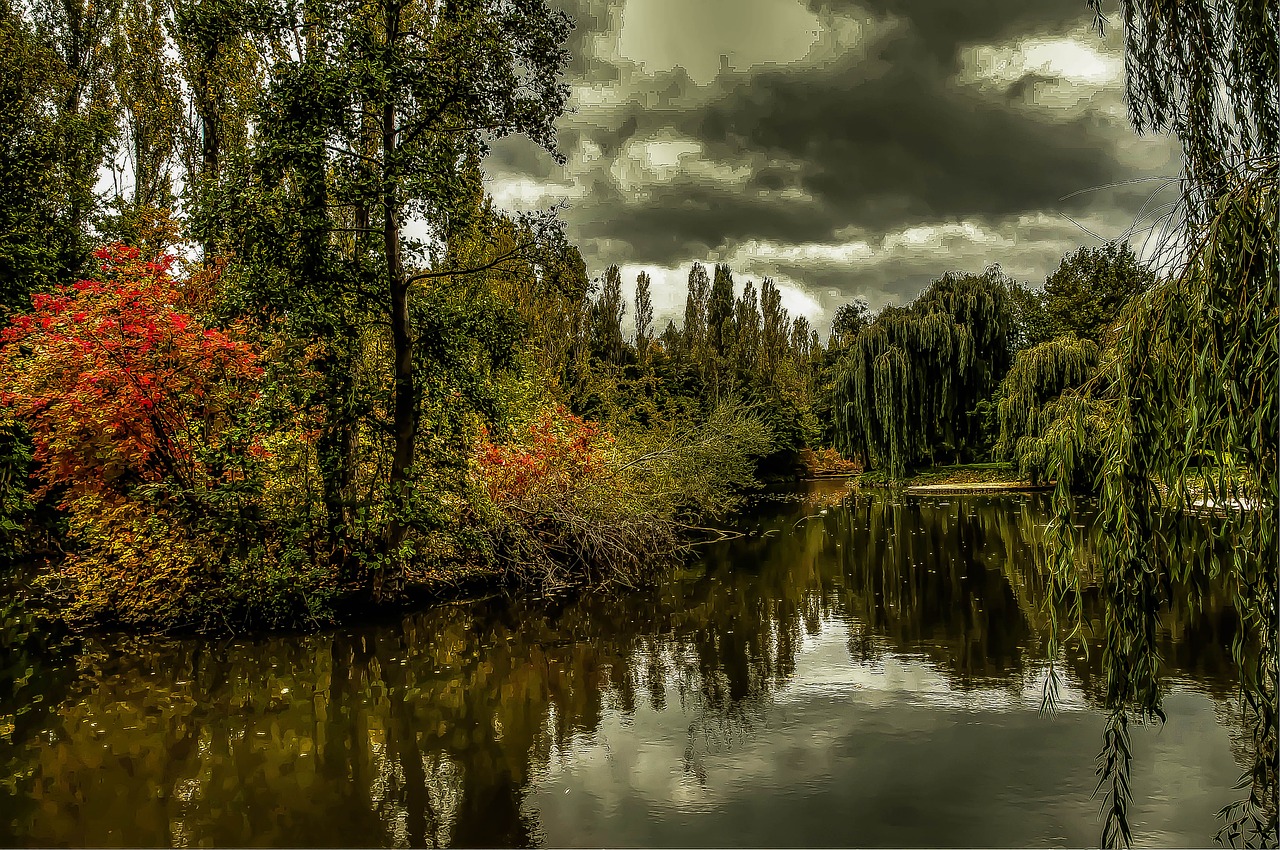 Ežeras, Tvenkinys, Vandenys, Hdr, Biotopa, Niederzier, Nemokamos Nuotraukos,  Nemokama Licenzija