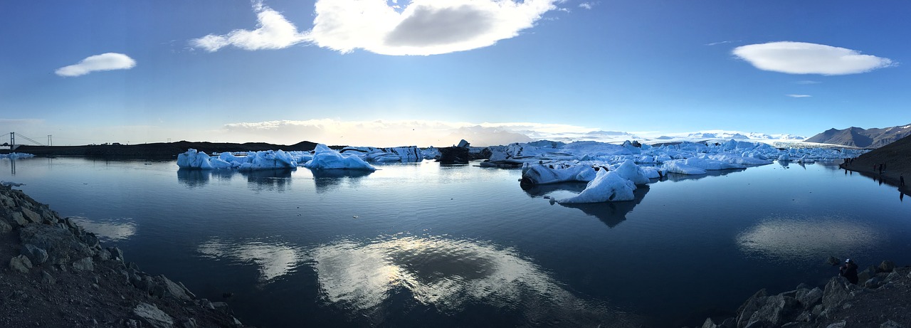Ežeras, Ledkalnis, Iceland, Jokulsarlon, Ledynas, Ledas, Gamta, Vanduo, Šaltas, Nemokamos Nuotraukos