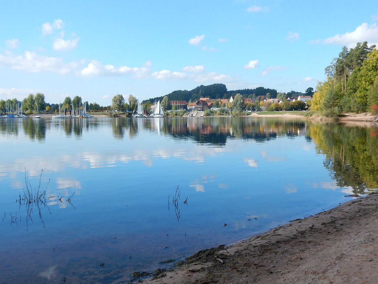 Ežeras, Gamta, Kraštovaizdis, Vanduo, Vasara, Rami Atmosfera, Nemokamos Nuotraukos,  Nemokama Licenzija