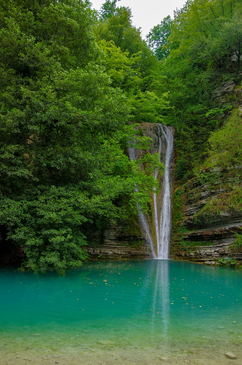 Ežeras, Miškas, Krioklys, Sinop, Medžiai, Žalias, Vanduo, Žmogus, Kraštovaizdis, Turkija