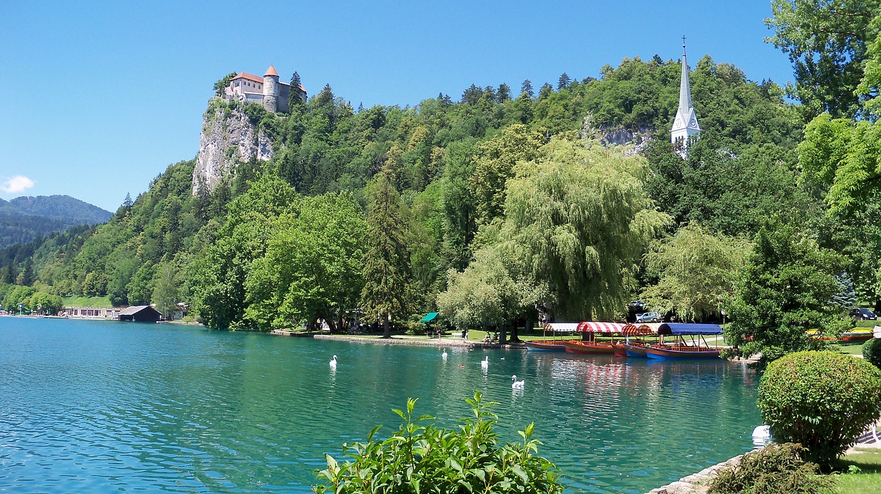 Ežeras, Bled, Slovenia, Pilis, Nemokamos Nuotraukos,  Nemokama Licenzija