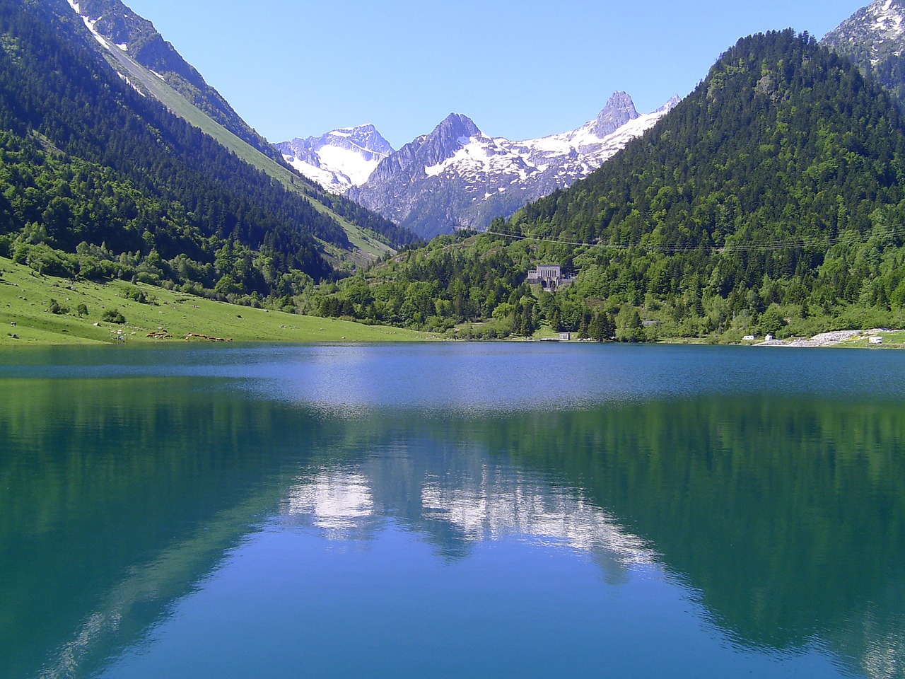 Ežeras, Kalnas, Kraštovaizdis, Pyrénées, Gamta, Nemokamos Nuotraukos,  Nemokama Licenzija