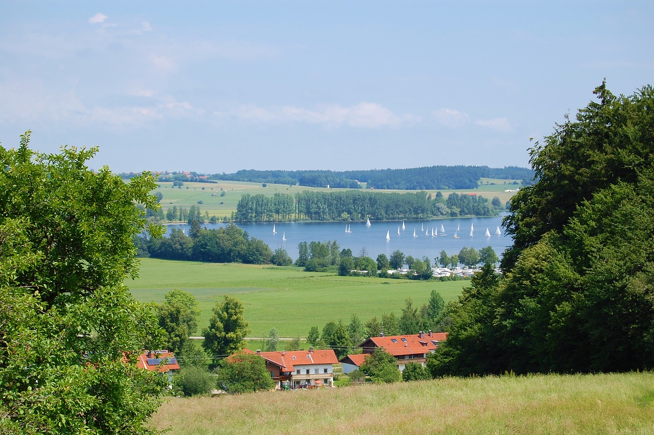 Ežeras, Bavarija, Vanduo, Gamta, Chiemgau, Viršutinė Bavarija, Waginger See, Nemokamos Nuotraukos,  Nemokama Licenzija