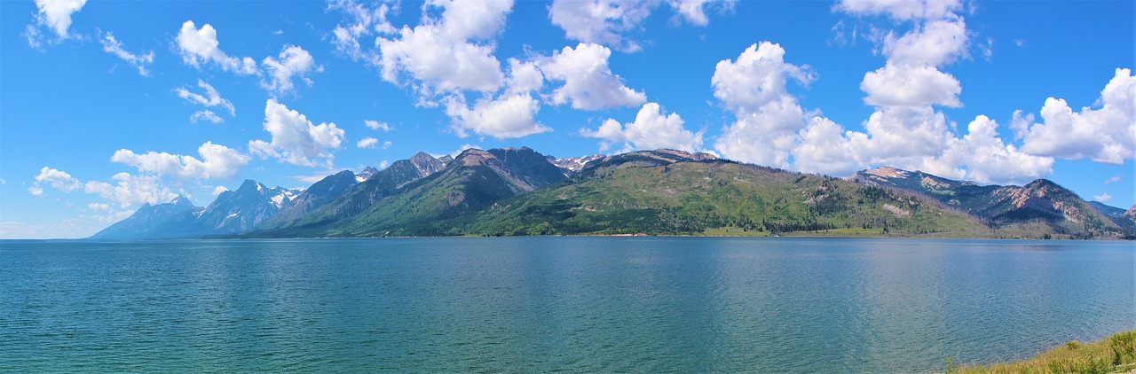 Ežeras,  Panorama,  Gamta,  Panoraminis Vaizdas,  Kraštovaizdis,  Kalnas,  Grand Teton Nacionalinis Parkas,  Usa,  Be Honoraro Mokesčio, Nemokamos Nuotraukos