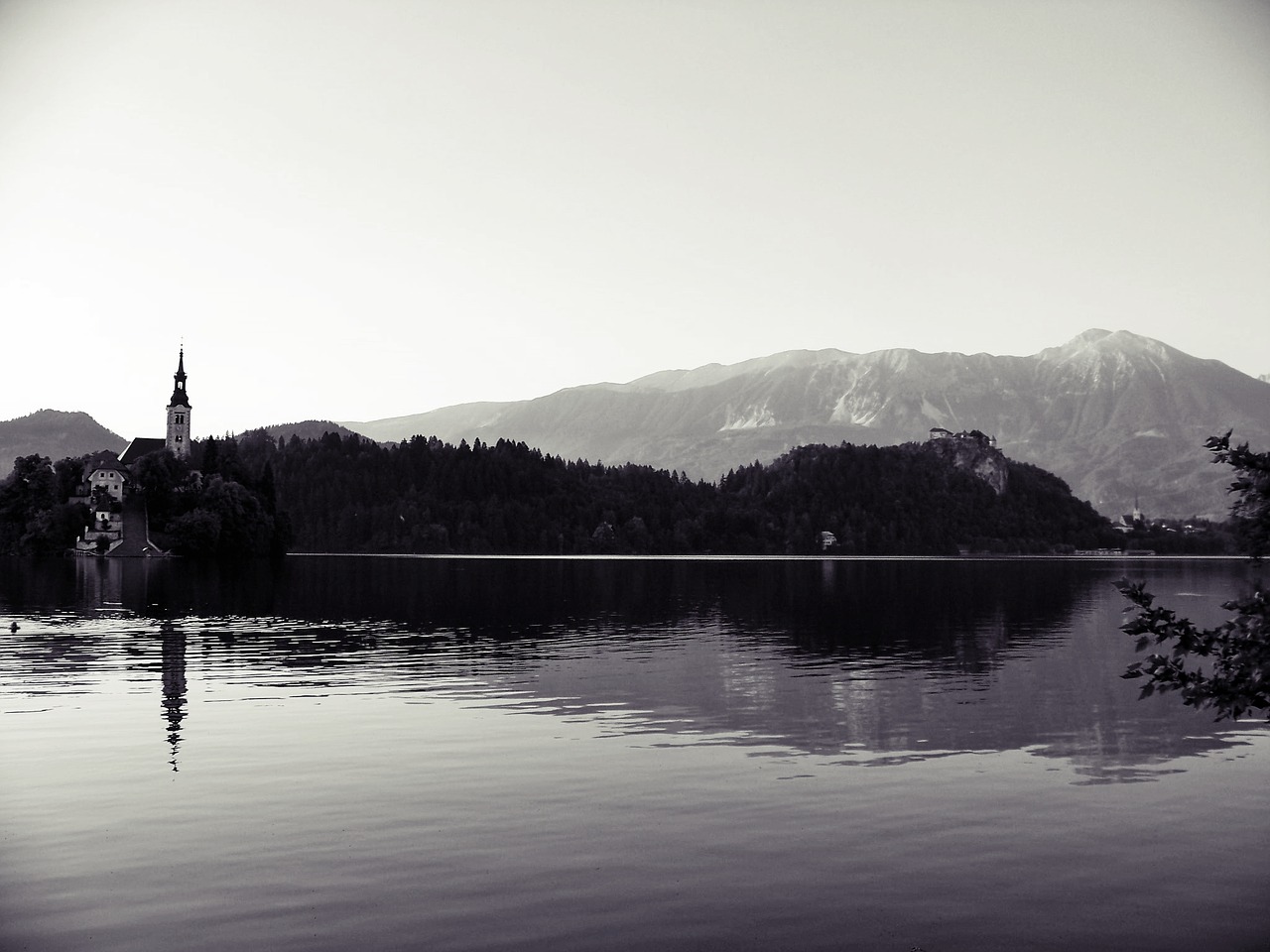 Ežeras,  Bledo Ežeras,  Gorenjska Regionas,  Karavanke,  Slovėnija,  Jumbo,  Alpine Žygiai,  Kelionėse,  Juoda Fotografija,  B W