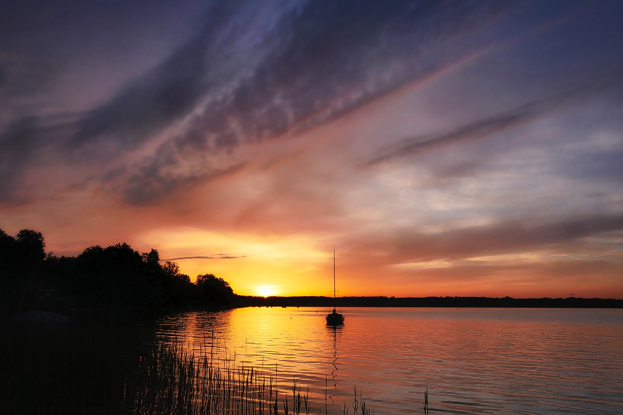 Ežeras,  Saulėlydžio,  Abendstimmung,  Vakare,  Vandens,  Romantika,  Atmosferos,  Gražus,  Šiltas,  Vasara