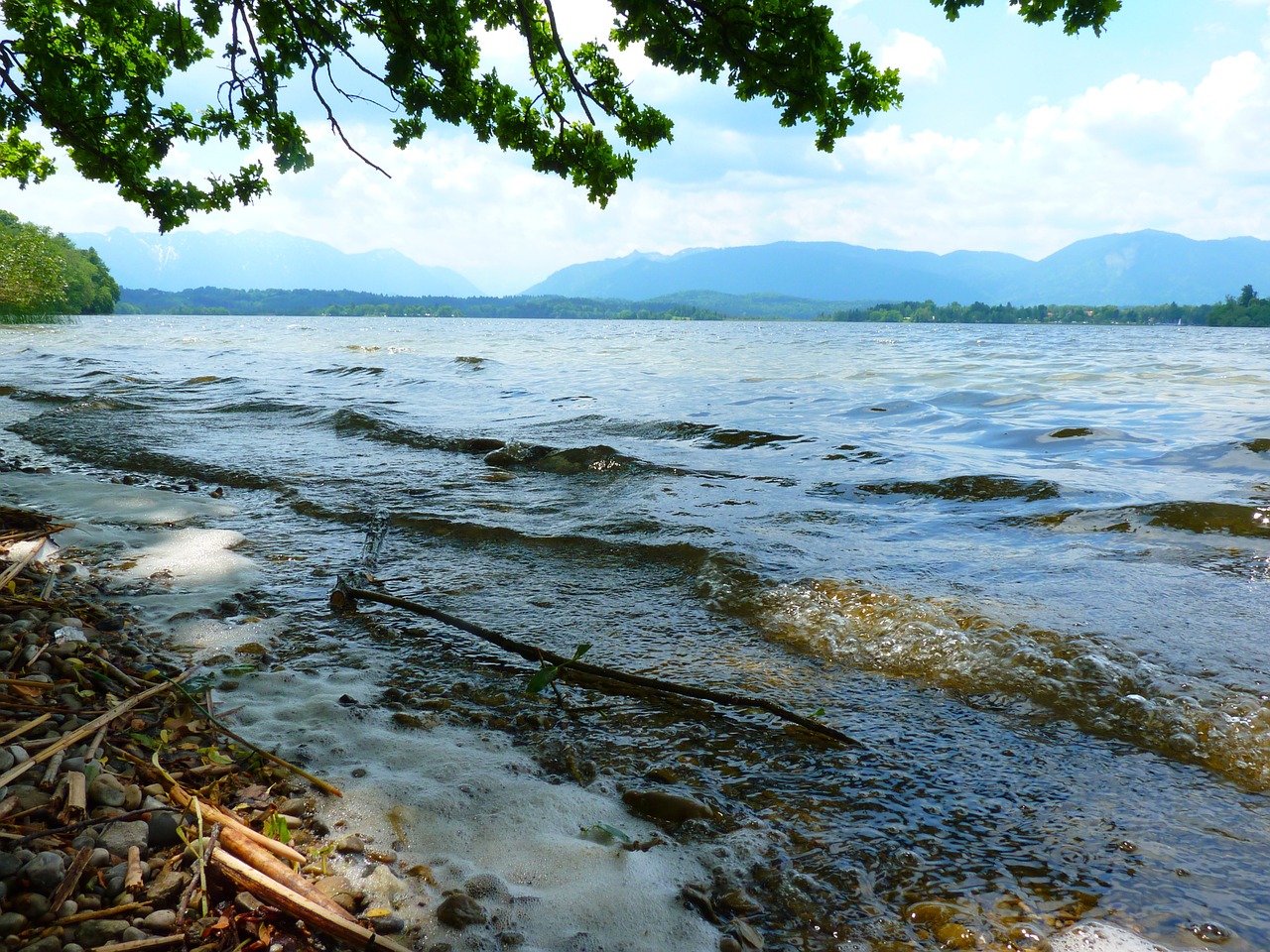 Ežeras, Vanduo, Banga, Staffelsee, Nemokamos Nuotraukos,  Nemokama Licenzija