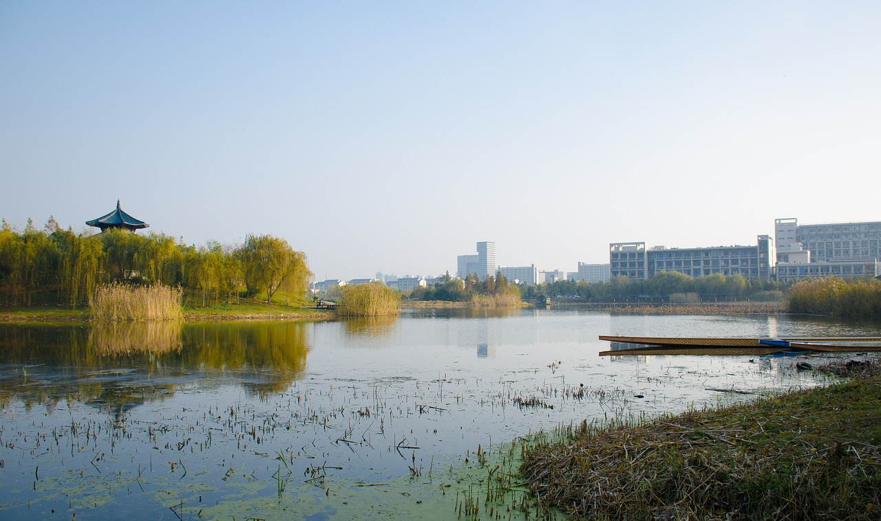 Ežeras, Universitetas, Wuxi, Jiangnano Universitetas, Nemokamos Nuotraukos,  Nemokama Licenzija