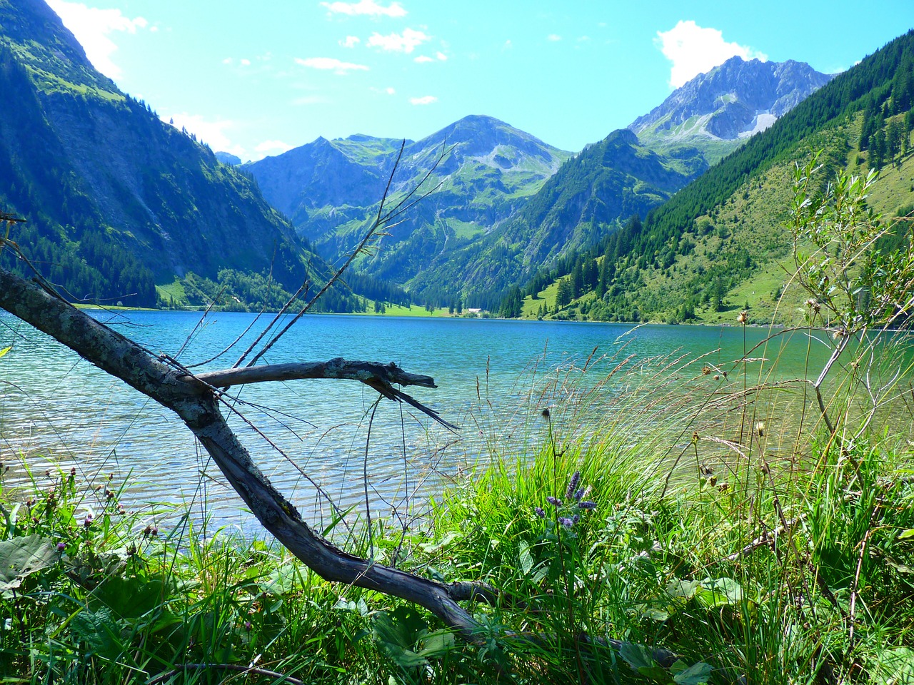 Ežeras, Kalnai, Vanduo, Kraštovaizdis, Gamta, Vilsalpsee, Nemokamos Nuotraukos,  Nemokama Licenzija