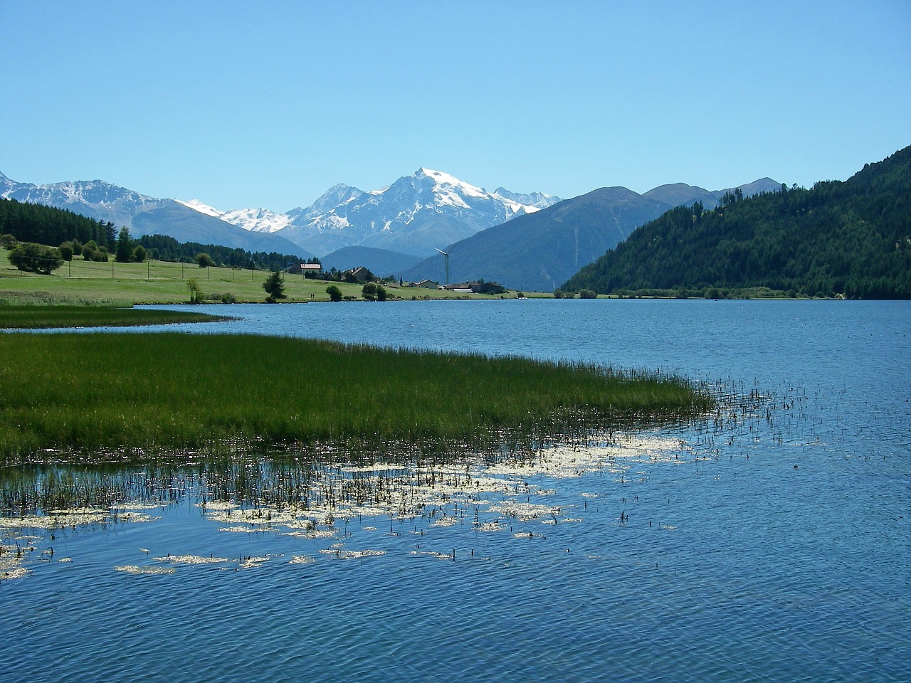 Ežeras, Muta, South Tyrol, Italy, Ortler, Bergsee, Vanduo, Banga, Bankas, Ežeras