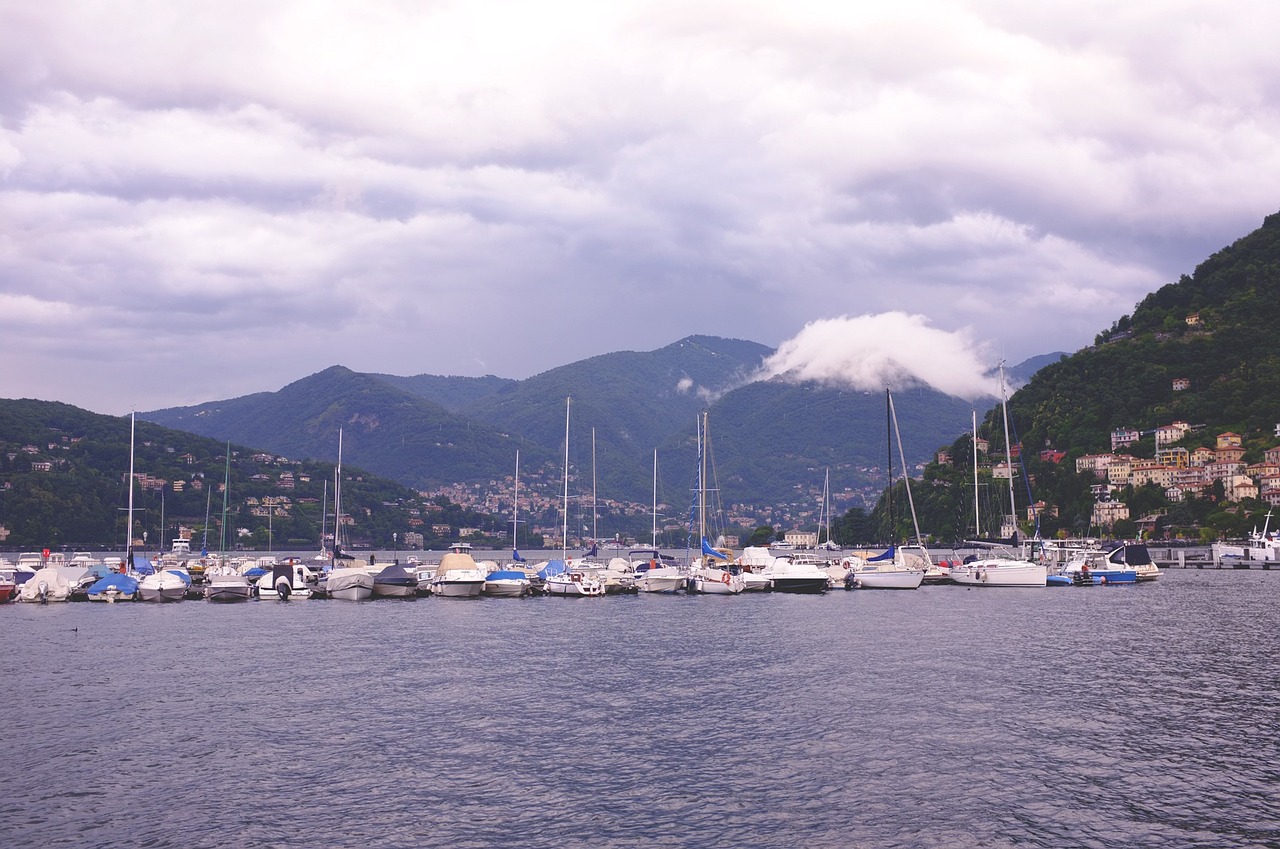 Ežeras,  Jachtos,  Como,  Italija, Nemokamos Nuotraukos,  Nemokama Licenzija