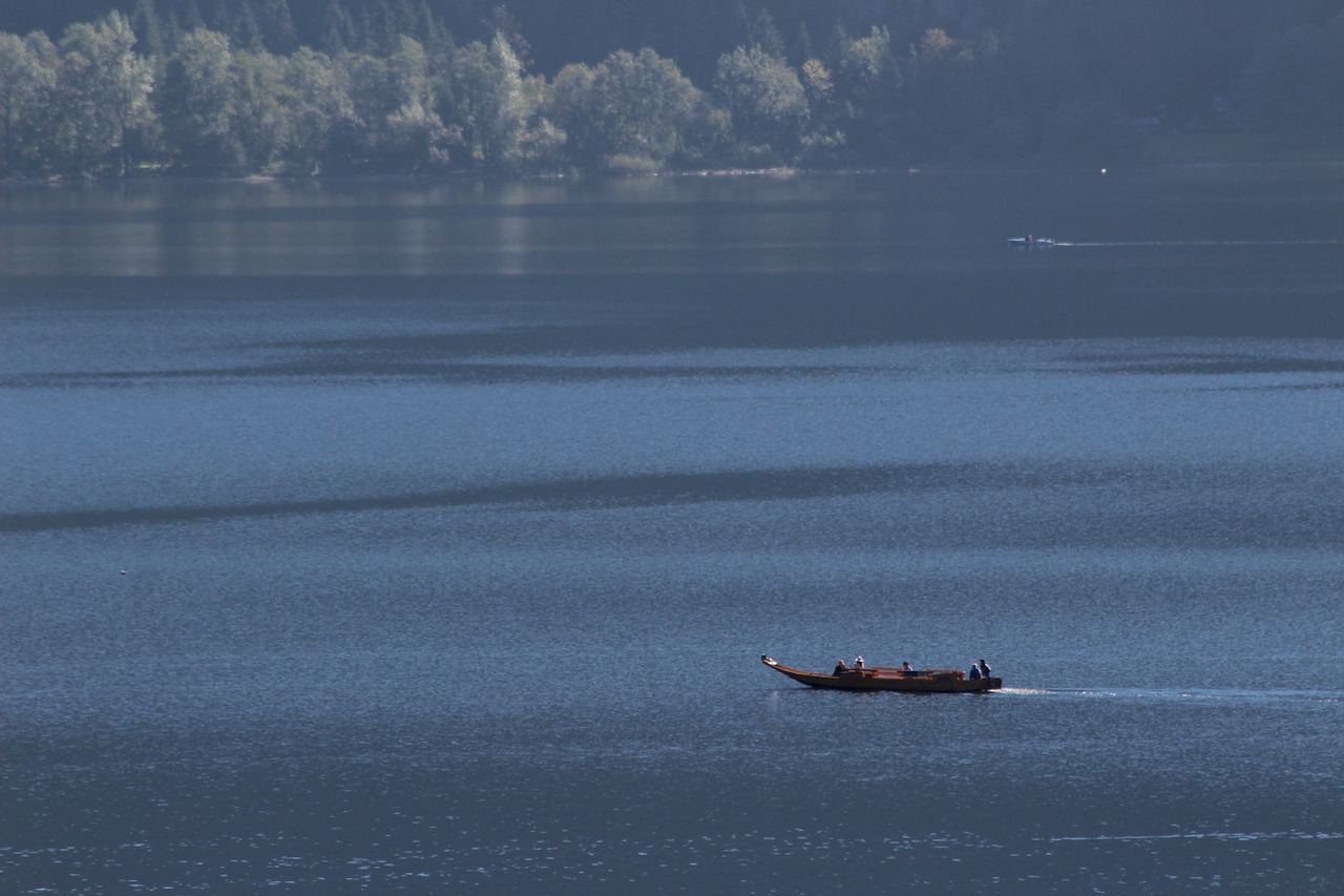 Ežeras, Hallstättersee Ežeras, Zille, Boot, Nemokamos Nuotraukos,  Nemokama Licenzija