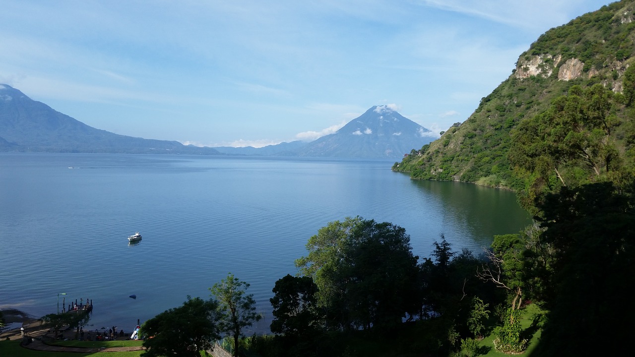 Atitlan Ežeras, Panajachel, Solola, Gvatemala, Nemokamos Nuotraukos,  Nemokama Licenzija
