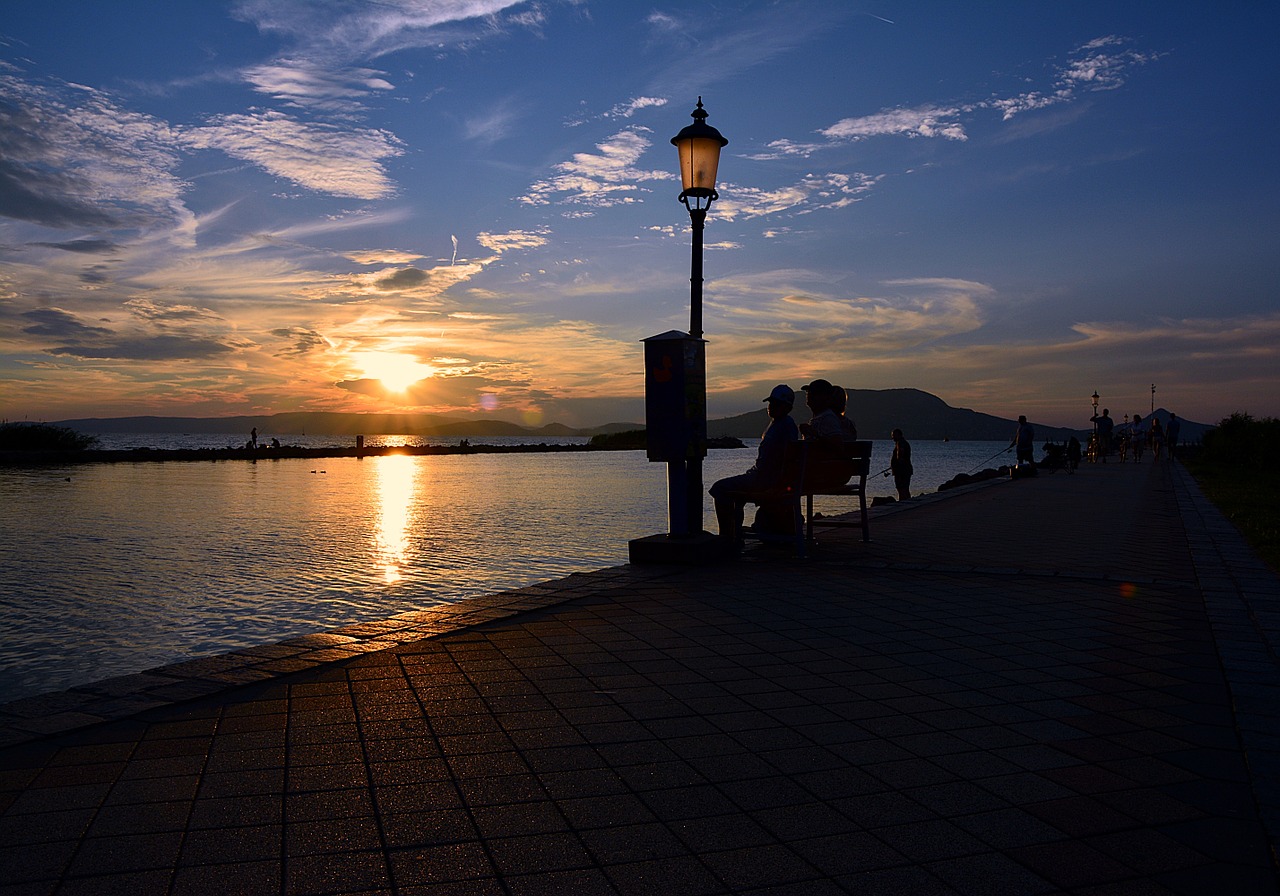 Balaton Ežeras, Saulėlydis, Kraštovaizdis, Nemokamos Nuotraukos,  Nemokama Licenzija