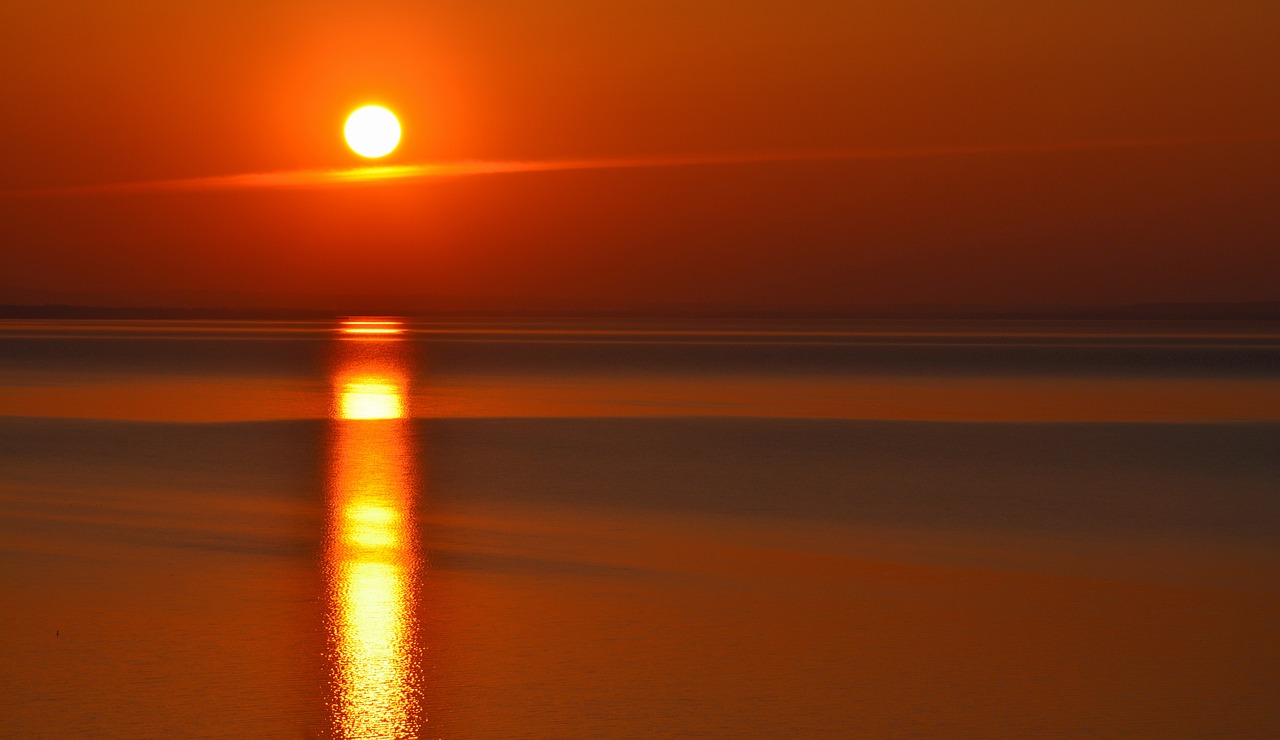 Balaton Ežeras, Saulėlydis, Naktį, Spalvos, Gamta, Nemokamos Nuotraukos,  Nemokama Licenzija