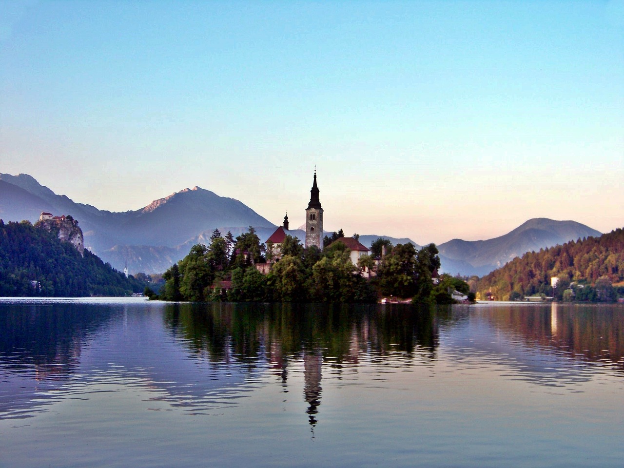 Ežeras Bledas, Slovenia, Karawanken, Gorenjska Regionas, Jumbo, Alpių Žygiai, Pasivaikščiojimas, Pasaka, Haunting, Koplyčia
