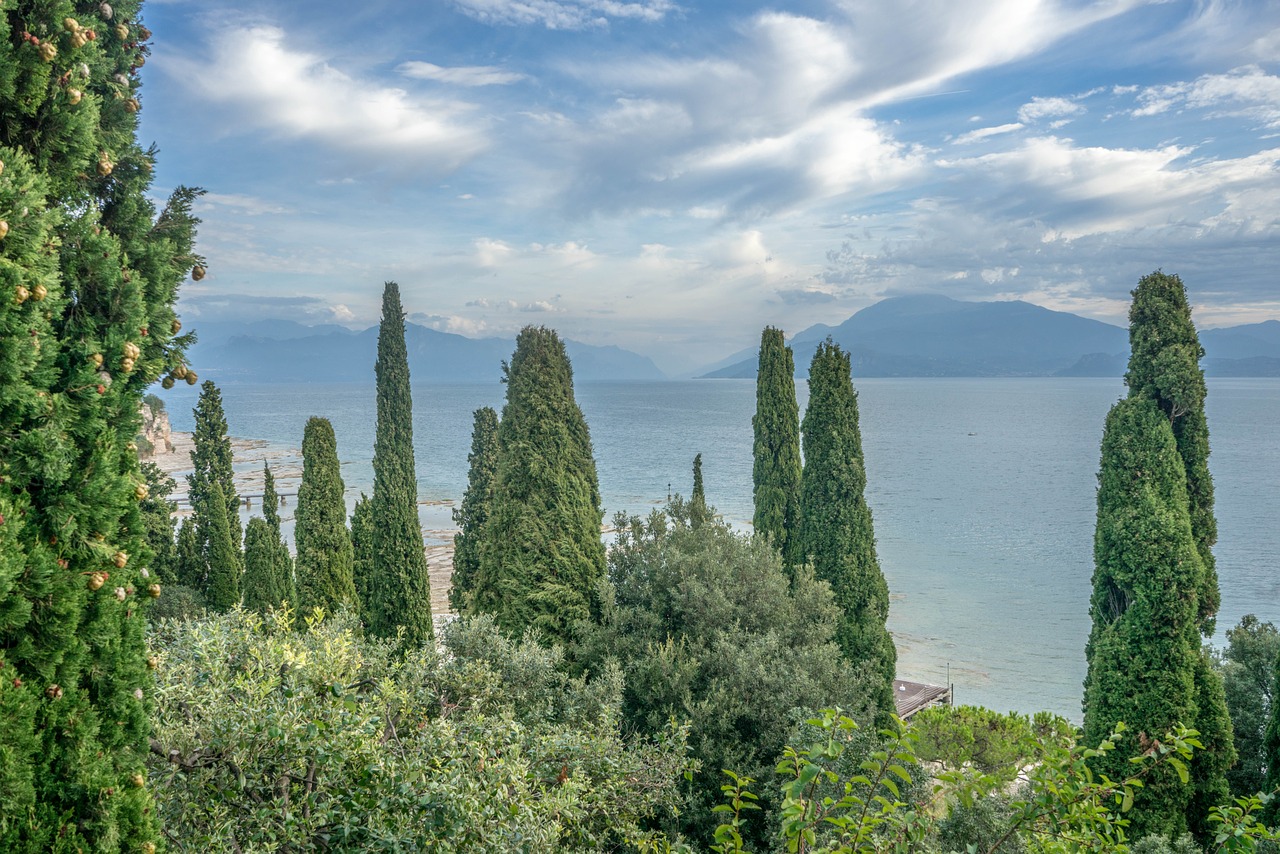 Ežero Garda, Italy, Europa, Kelionė, Turizmas, Vanduo, Sirmione, Vasara, Vaizdas, Atostogos