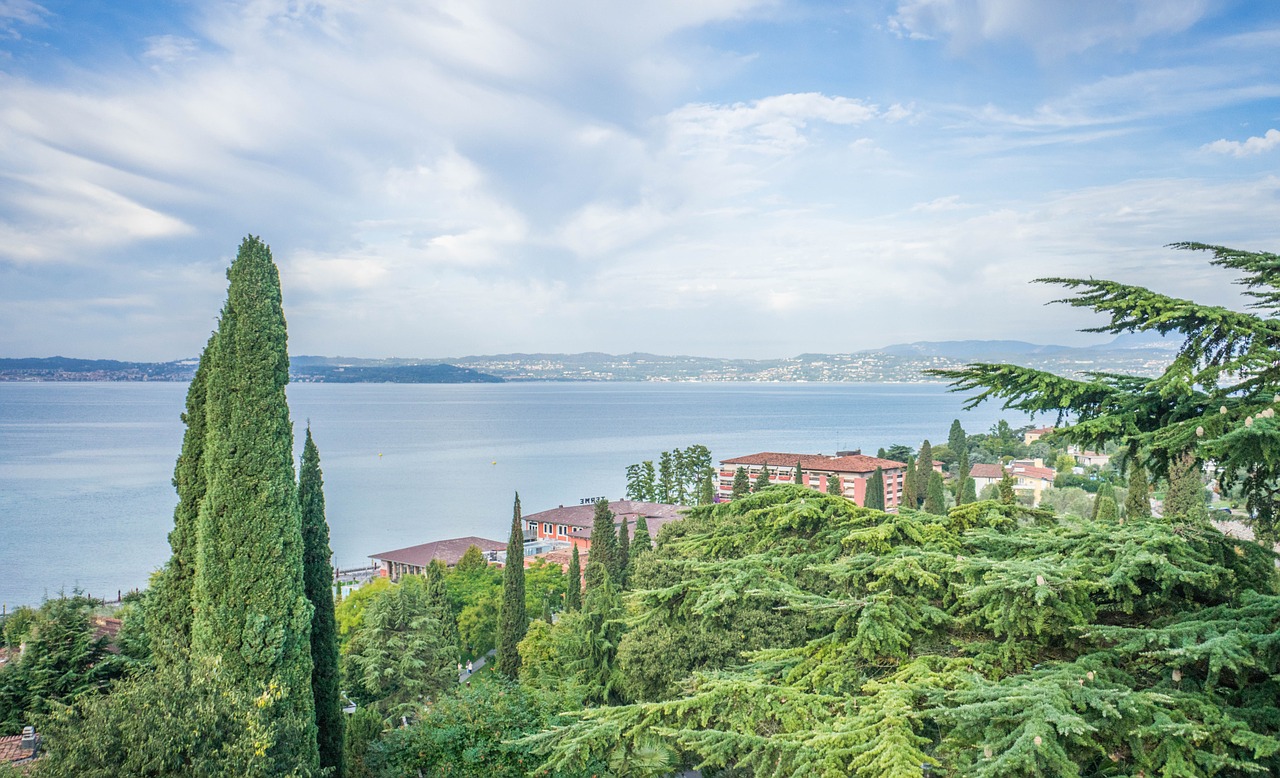 Ežero Garda, Italy, Europa, Kelionė, Turizmas, Vanduo, Sirmione, Vasara, Vaizdas, Atostogos