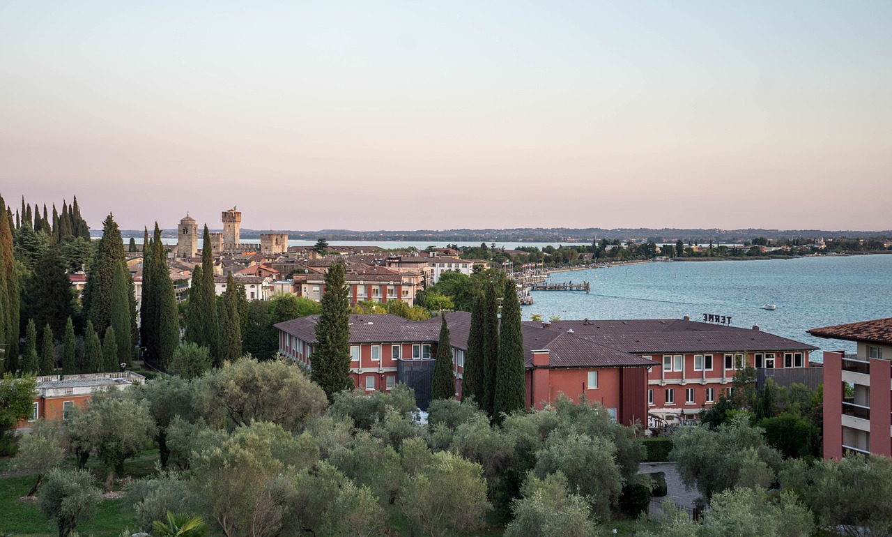 Ežero Garda, Sirmione, Italy, Kelionė, Turizmas, Europa, Vaizdas, Vaizdingas, Debesys, Dangus