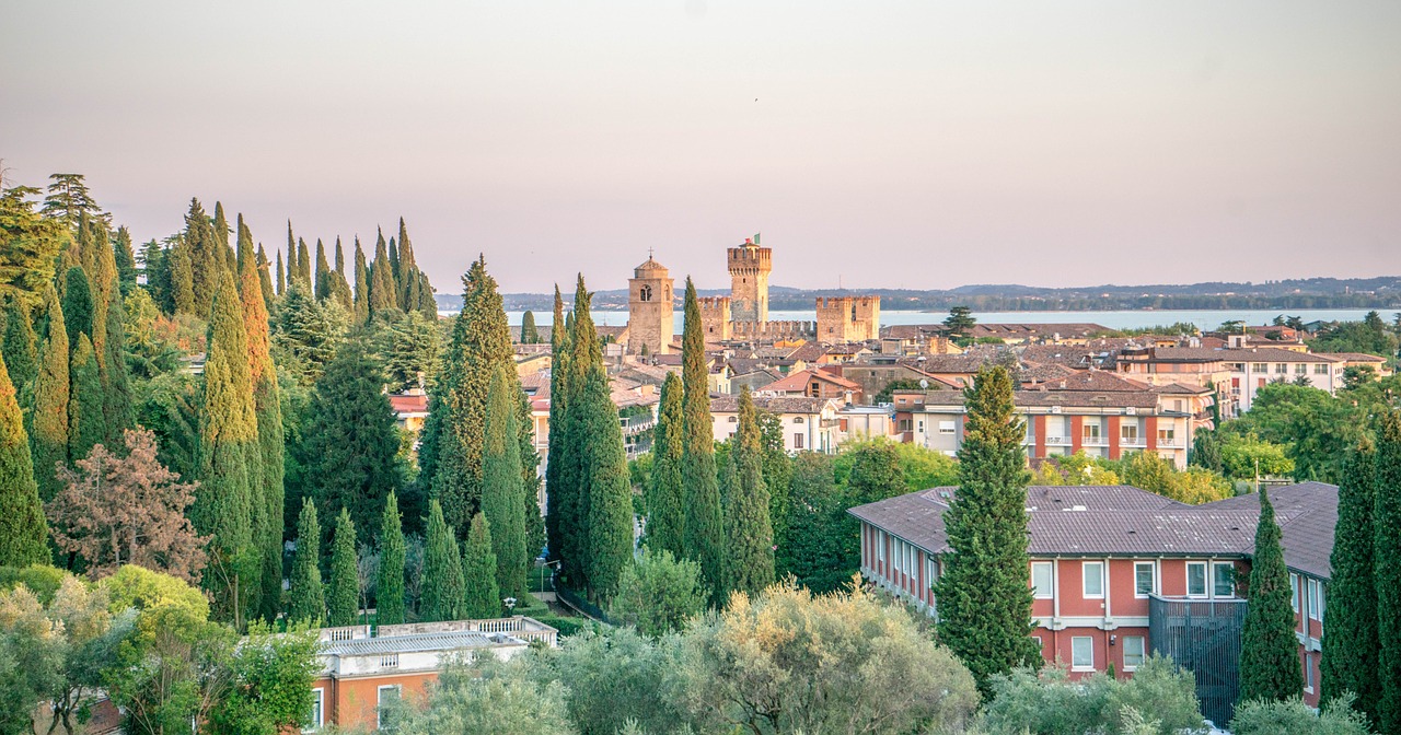 Ežero Garda, Sirmione, Italy, Kelionė, Turizmas, Europa, Vaizdas, Vaizdingas, Debesys, Dangus