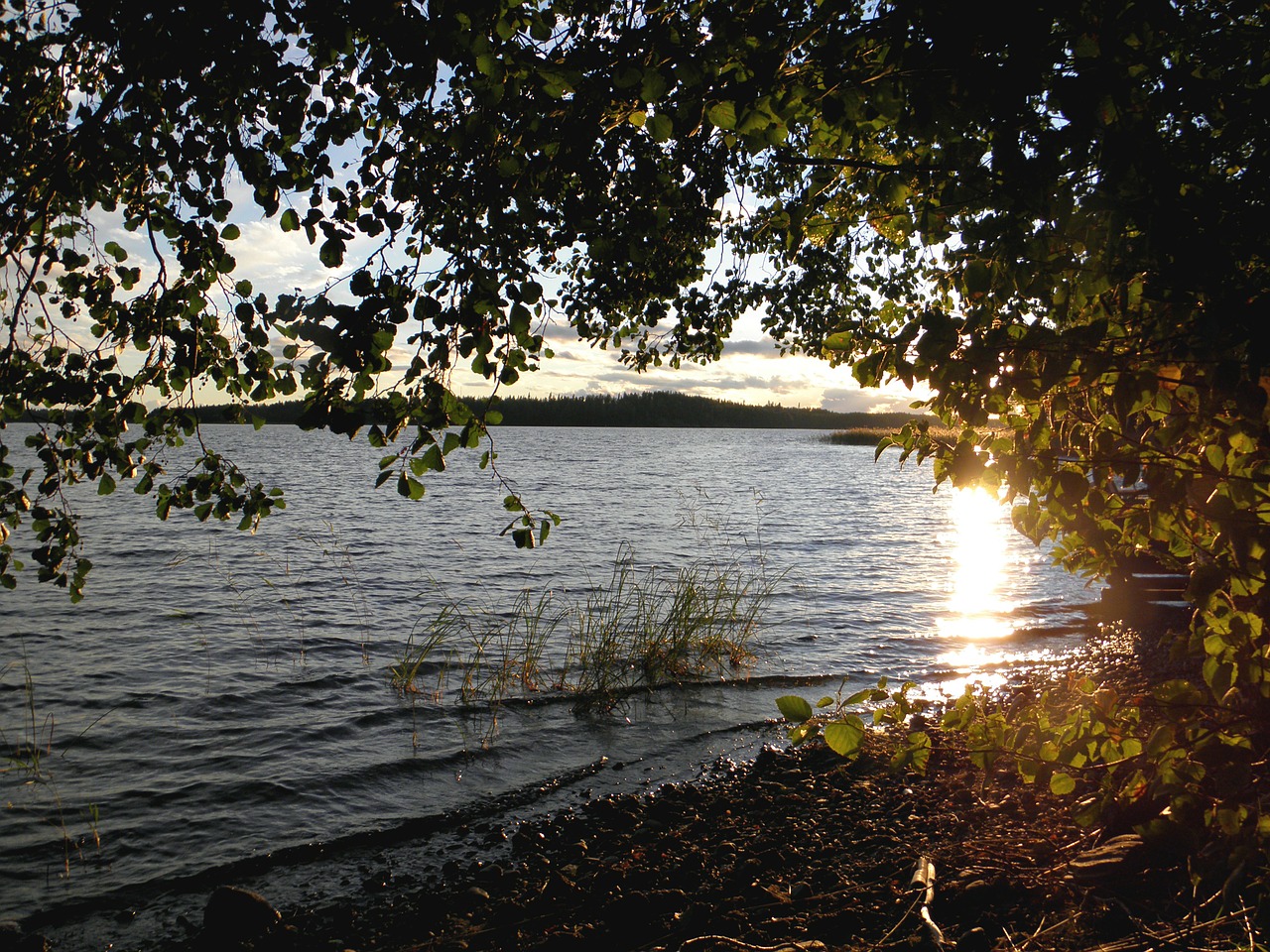 Ežeras Finlande, Savonlinna, Saimaa, Saulėlydis, Suomių, Saulėtas, Saulė, Šventė, Vanduo, Ežeras