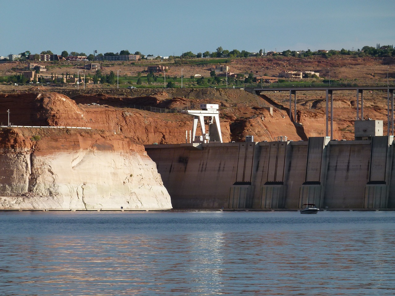 Ežero Powell, Glen Canyon, Puslapis, Usa, Pietvakarius, Užtvanka Siena, Rezervuaras, Vanduo, Raudona, Akmenys