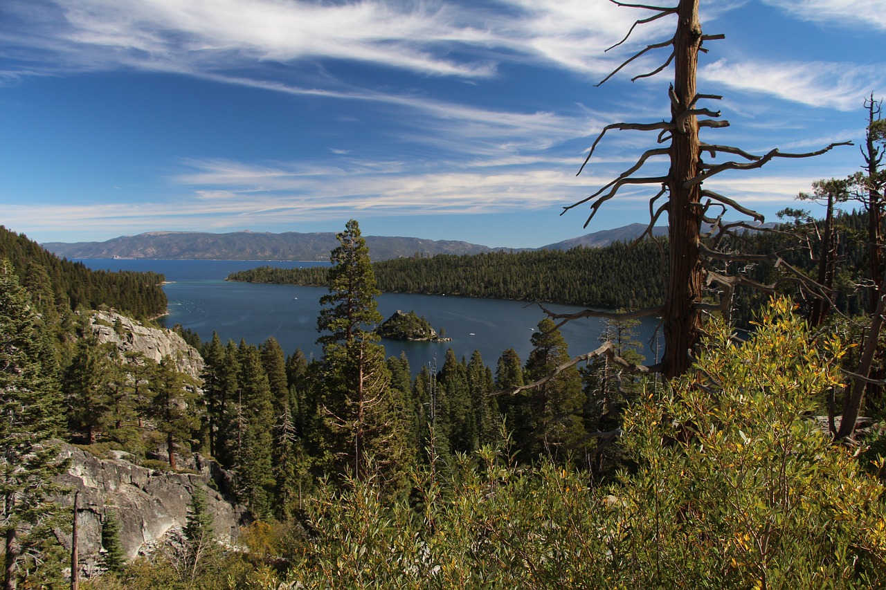 Ežeras Tahoe, Smaragdo Įlanka, Vanduo, Ežeras, Sala, Kraštovaizdis, Dykuma, Peizažas, Natūralus, Laukiniai